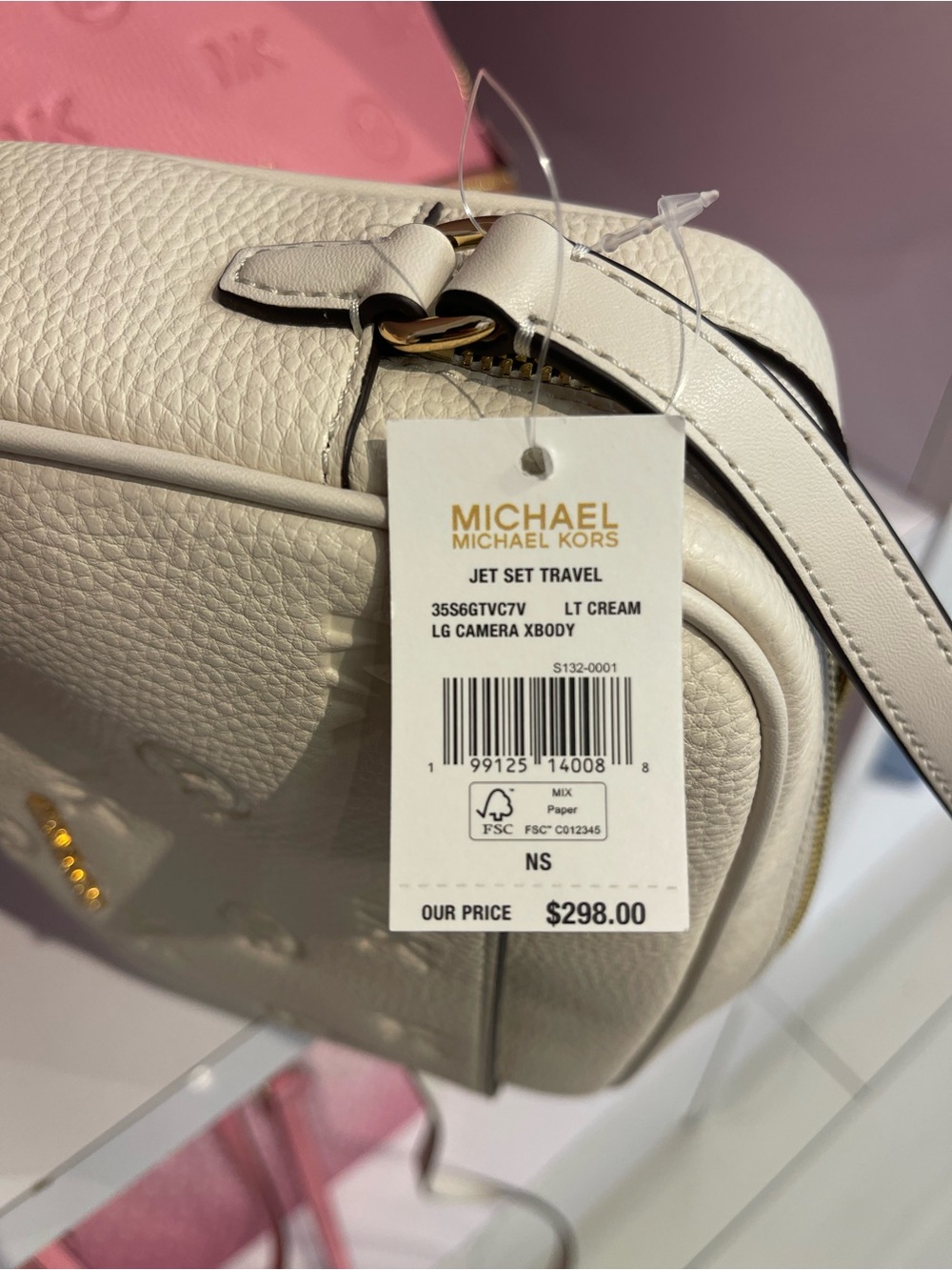 Michael Kors Jet Set Travel Large Logo Debossed EW Camera Crossbody Bag
Lt Cream - Picture 10 of 16